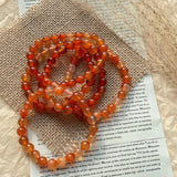 5PCS Light Carnelian Crystal Bracelet Wholesale
