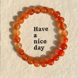 5PCS Light Carnelian Crystal Bracelet Wholesale