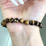 Faced Tiger Eye Bracelet 8mm Wholesale