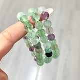 Faced Fluorite Bracelet 8mm Wholesale