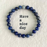 Facet Lapis Lazuli Bracelet 8mm Wholesale