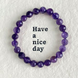 Facet Amethyst Bracelet 8mm Wholesale