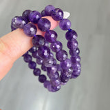 Facet Amethyst Bracelet 8mm Wholesale