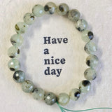 Facet Prehnite Bracelet 8mm Wholesale