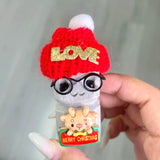 Multi-material Carved Crystal Christmas Glass Buddy Small Statues Wholesale
