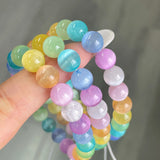 8mm Aura Selenite Crystal Bracelet Wholesale