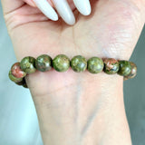 5Pcs 8mm Unakite Crystal Bracelet Wholesale