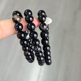 5Pcs 8mm Black Onyx Crystal Bracelet Wholesale