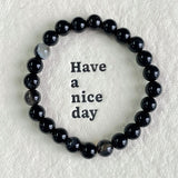 5Pcs 8mm Black Onyx Crystal Bracelet Wholesale