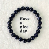 5Pcs Blue Sandstone Crystal Bracelet Wholesale