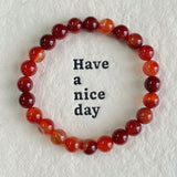 5Pcs 8mm Lace Carnelian Crystal Bracelet Wholesale