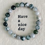 5Pcs Tree Moss Agate Crystal Bracelet Wholesale