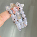 5Pcs 8mm Aqua Agate Crystal Bracelet Wholesale