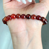 5Pcs 8mm Dark Red Sardonyx Crystal Bracelet Wholesale