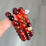 5Pcs 8mm Dark Red Sardonyx Crystal Bracelet Wholesale