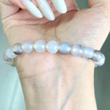 5Pcs 8mm Aqua Agate Crystal Bracelet Wholesale