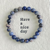 5Pcs 8mm Blue Sodalite Crystal Bracelet Wholesale