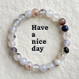 5Pcs 8mm Aqua Agate Crystal Bracelet Wholesale