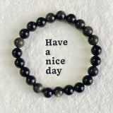 5Pcs 8mm Golden Obsidian Crystal Bracelet Wholesale