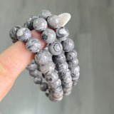 5Pcs 8mm Picasso Jasper Crystal Bracelet Wholesale
