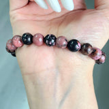 5Pcs 8mm Rhodonite Crystal Bracelet Wholesale