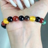 5Pcs 8mm Colorful Agate Crystal Bracelet Wholesale
