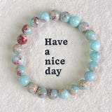 5Pcs 8mm Shoushan Jade Crystal Bracelet Wholesale