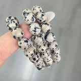 5Pcs 8mm Dalmatian Crystal Bracelet Wholesale