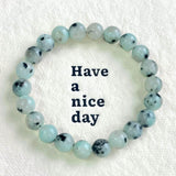 5Pcs 8mm Kiwi Jasper Crystal Bracelet Wholesale