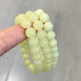 5Pcs 8mm Green Glow Crystal Bracelet Wholesale