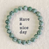 5Pcs 8mm Grass Jasper Crystal Bracelet Wholesale
