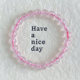 5Pcs 8mm Rose Quartz Crystal Bracelet Wholesale