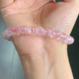 5Pcs 8mm Rose Quartz Crystal Bracelet Wholesale