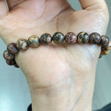 5Pcs 8mm Leopard Skin Crystal Bracelet Wholesale