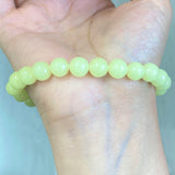 5Pcs 8mm Green Glow Crystal Bracelet Wholesale