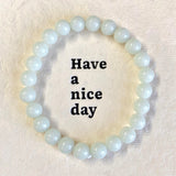 5Pcs 8mm Blue Glow Crystal Bracelet Wholesale