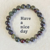 5Pcs 8mm Dragon Blood Crystal Bracelet Wholesale