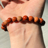 5Pcs 8mm Red Jasper Crystal Bracelet Wholesale