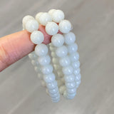 5Pcs 8mm Blue Glow Crystal Bracelet Wholesale