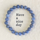 8mm Blue Coral Crystal Bracelet Wholesale
