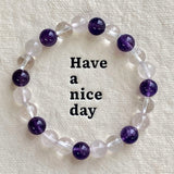 8mm Clear Triple Protection Crystal Bracelet Wholesale