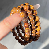 8mm Calligraphy Jasper Crystal Bracelet Wholesale