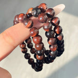 8mm Red Tiger Eye Crystal Bracelet Wholesale
