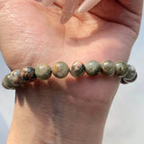8mm Pink Green Flower  Crystal Bracelet Wholesale