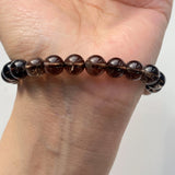 8mm Smoky Quartz Crystal Bracelet Wholesale