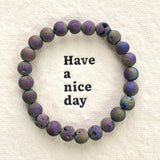 8mm Aura Druzy Crystal Bracelet Wholesale