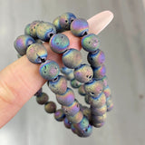 8mm Aura Druzy Crystal Bracelet Wholesale