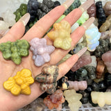 Random 10PCS Multi-material Bee Crystal Carving Wholesale