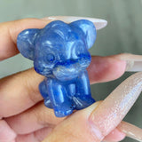 Random Multi-material Lion Crystal Carving Wholesale