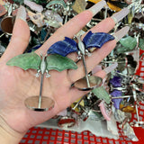 Wholesale Crystal Small Bat Wings With Stand Sets
